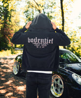 bodentief. -CLUB RIDE ZiP HOODIE BLACK-