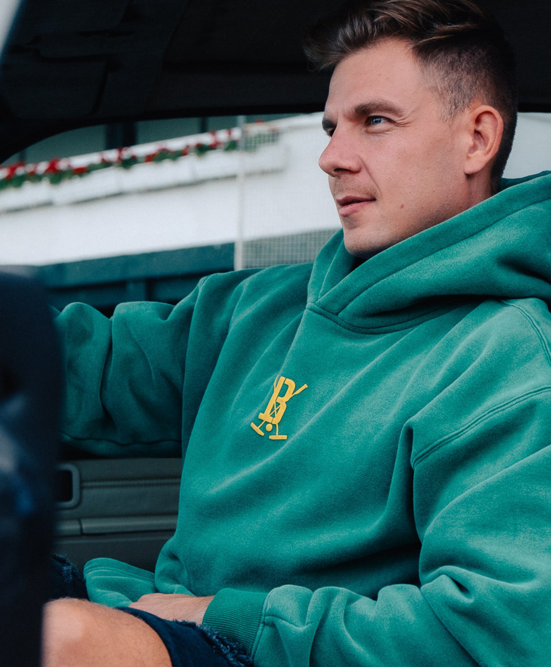 bodentief. -SPEEDWAY HOODIE GREEN-