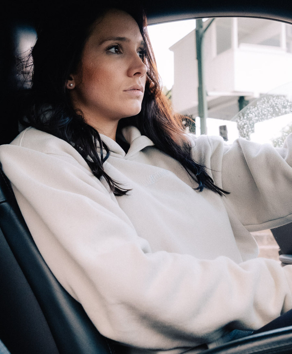 bodentief. -C'EST LA VIE HOODIE GREIGE-