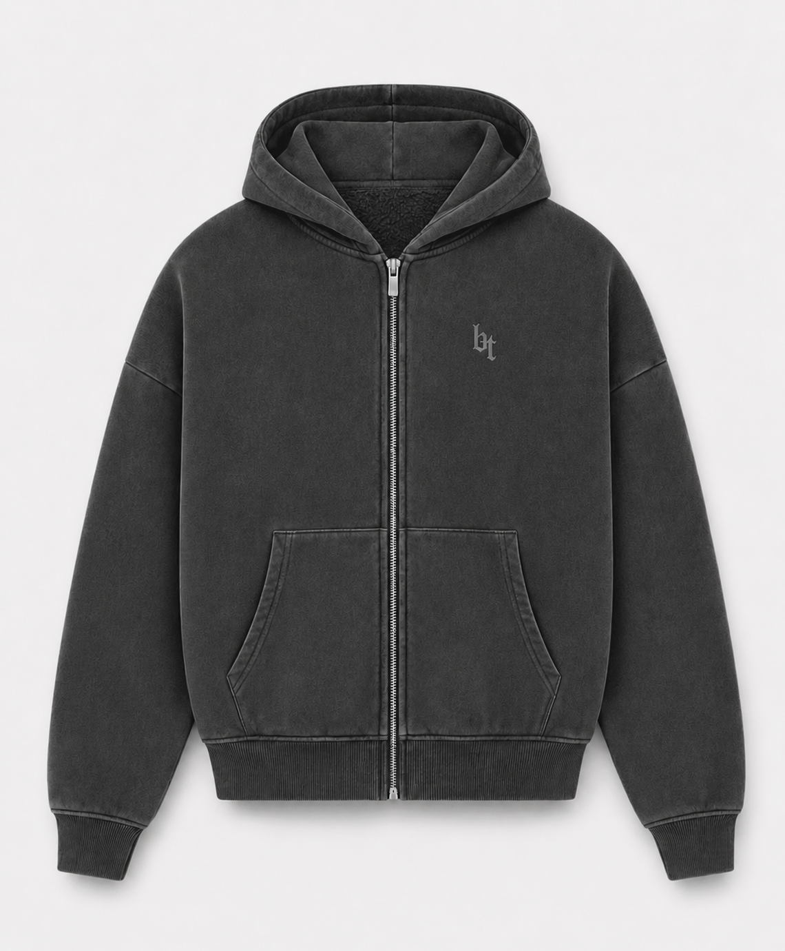 bodentief. -STREETSTYLE ZiP HOODIE BLACK-